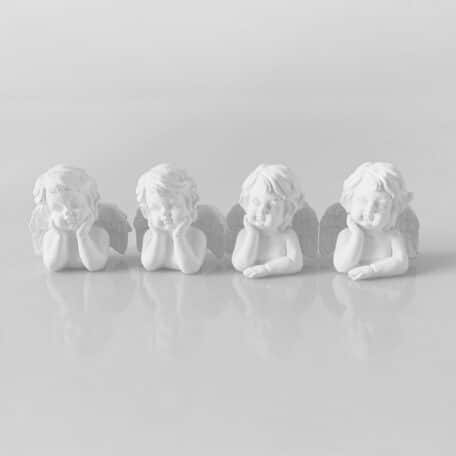 Ange assorti, 4 pcs, H9cm