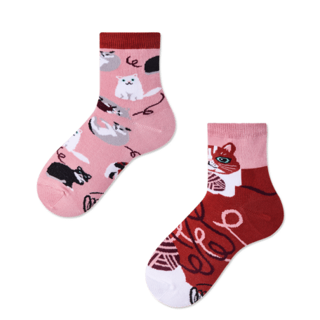 Playful Cat Kids Socks