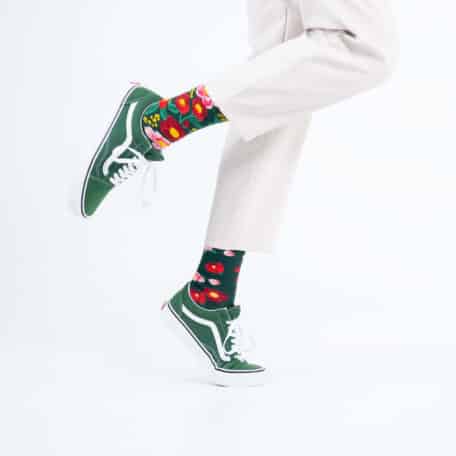 Flower Power Green Socks
