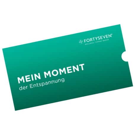 Geschenkkarte CHF 100.- der FORTYSEVEN Wellness-Therme