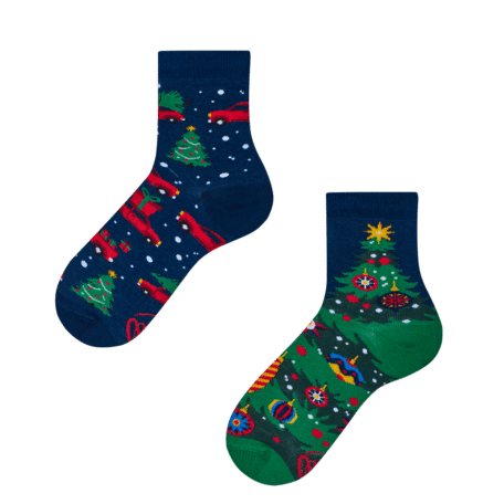 X-Mas Tree Kids Socks