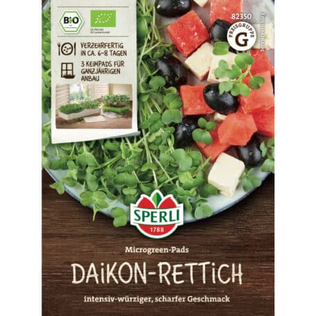 Microgreen-Pads 'Daikon-Rettich' - 3 Pads