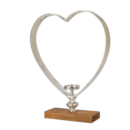 Herz Love auf Holzbase