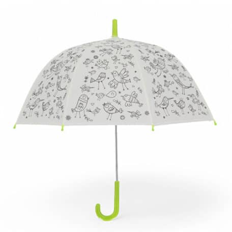 Regenschirm zum Ausmalen 'Vögel'