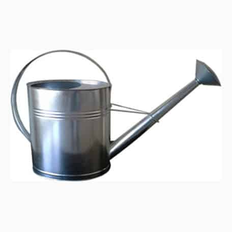 Zink-Giesskanne oval nature, 10 Liter