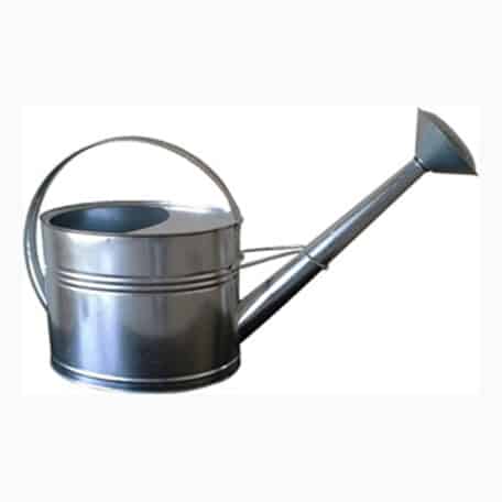 Zink-Giesskanne oval nature, 5 Liter