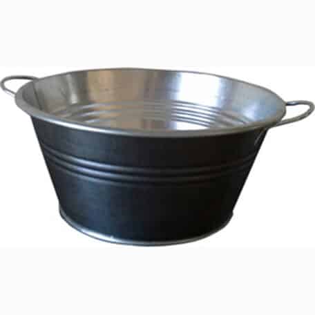 Zink-Wanne nature, ø 26 cm