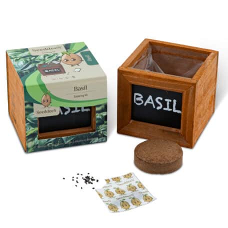 Holzwürfel - Basilikum