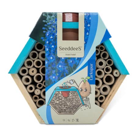 Insektenhotel Hexagon - Rittersporn