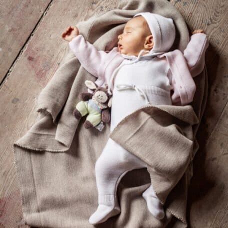 Strickdecke 82x82 cm