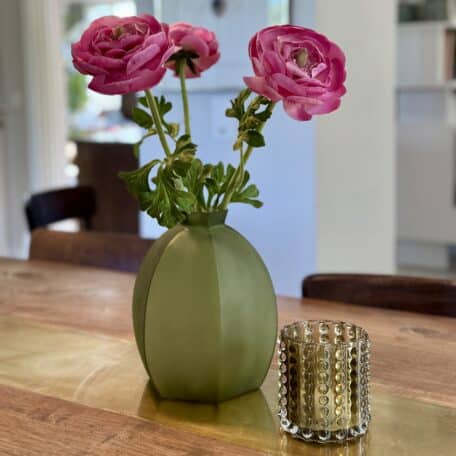 Künstlicher Hahnenfuss Zweig Rosa