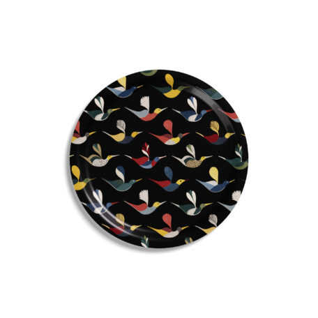 Tablett aus Birkenholz 'Ally and Friends', Ø 39 cm