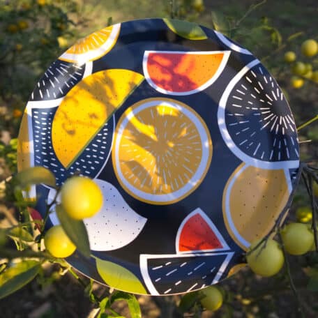 Plateau en bois de bouleau 'Juice of the Day', Ø 39 cm