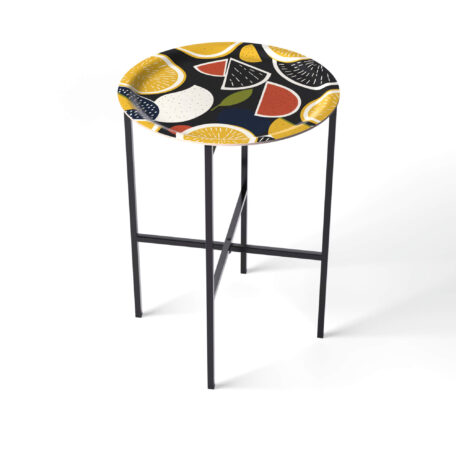 Verspielter Beistelltisch 'Juice of the Day', Ø39cm