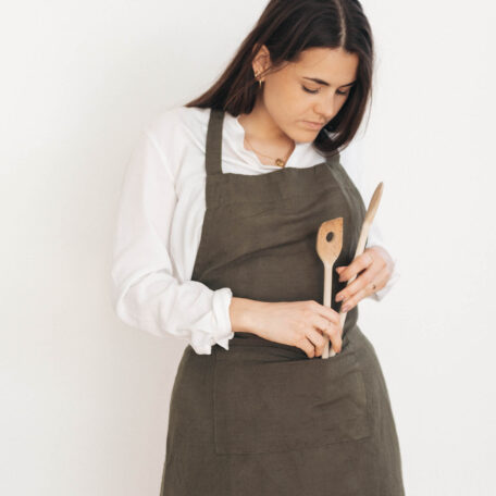 Nura Kochschürze, dusty olive