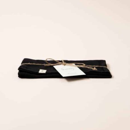 Mani Stoffserviette Schwarz