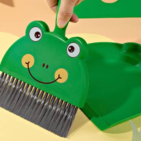 Pelle à poussière grenouille pour enfants