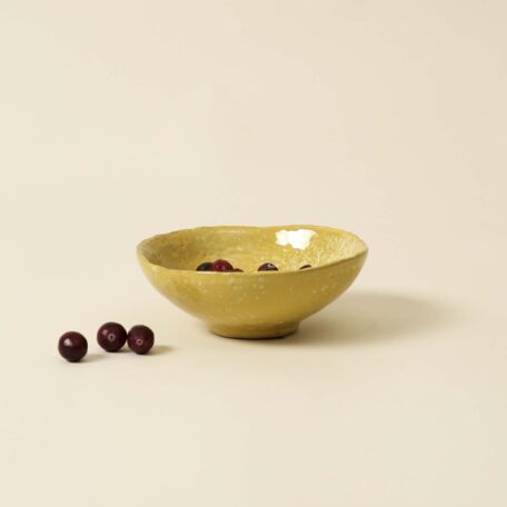 Bol en céramique, jaune