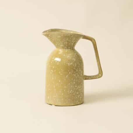Pichet en céramique, jaune