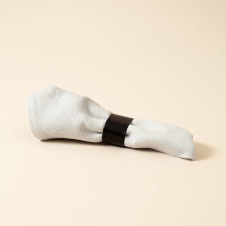 Serviettenring, polished black