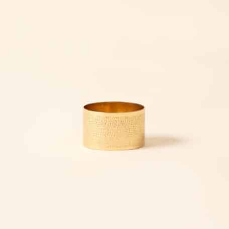 Serviettenring, dented gold