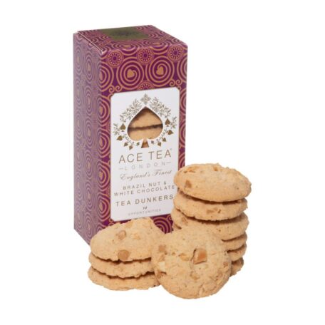 Cookies de thé au chocolat blanc et noisette du Brésil - 150g Ace Tea London