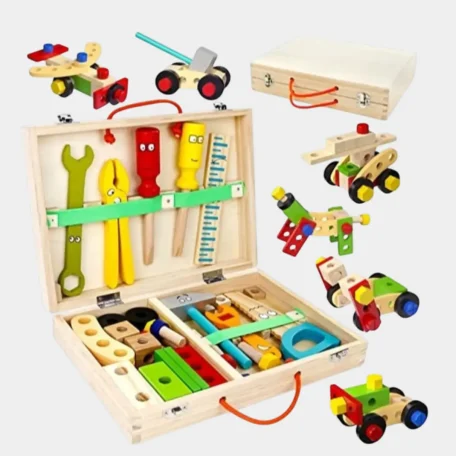 Coffre à outils en bois pour enfants