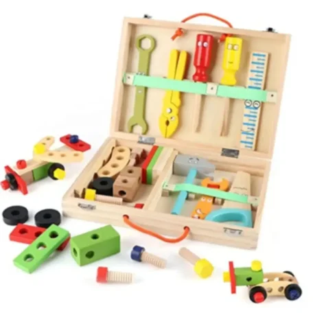 Coffre à outils en bois pour enfants