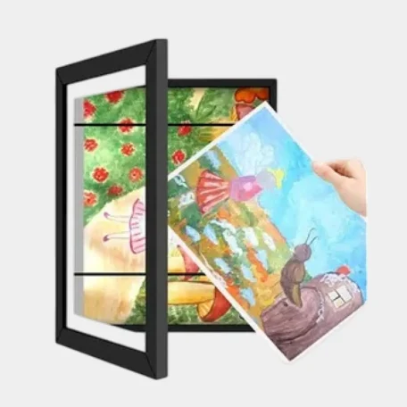 Befüllbarer Holz Bilderrahmen, schwarz