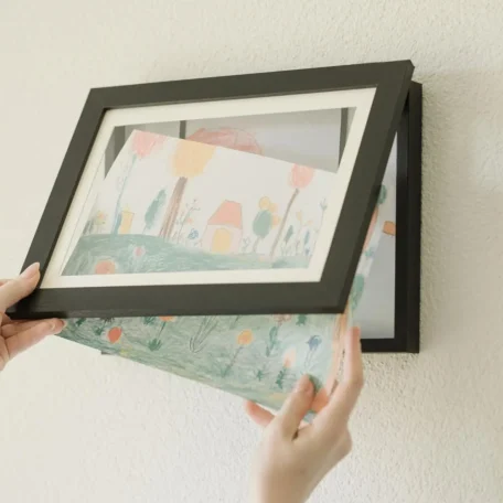 Befüllbarer Holz Bilderrahmen, schwarz