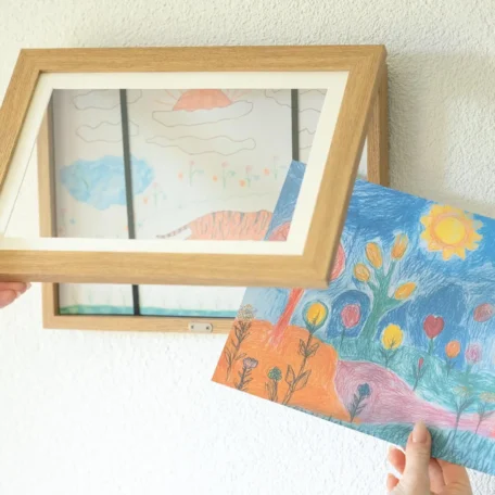 Befüllbarer Holz Bilderrahmen, braun