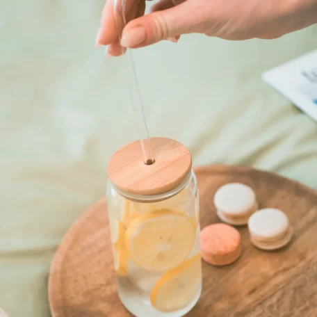 Eiskaffe Becher mit Bambu