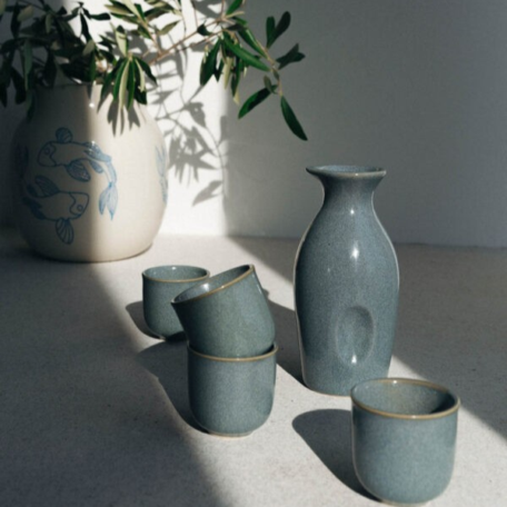 Saké set, pichet 300ml, 4 tasses