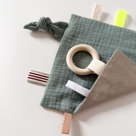 Knistertuch Goldregen mintgrün