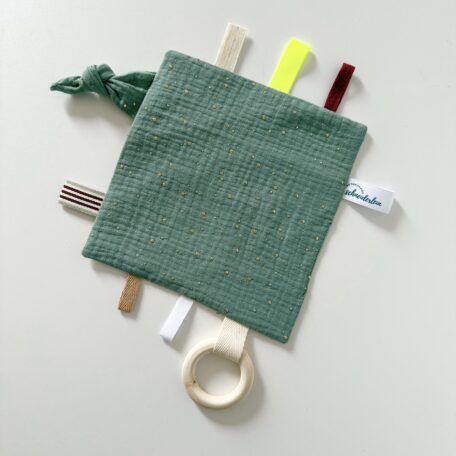 Knistertuch Goldregen mintgrün