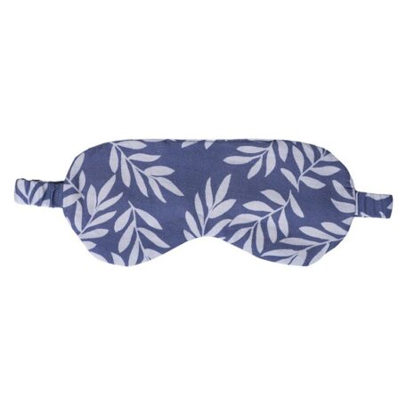 Schlafmaske Leaves Blau