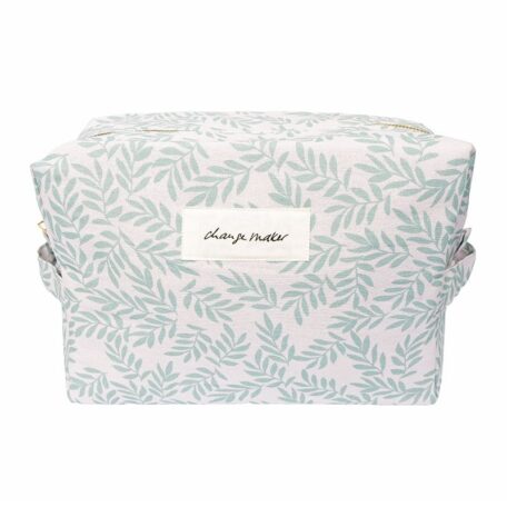 Nécessaire Leaves gross Blassrosa/Mint