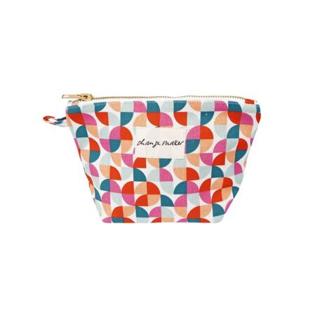 Nécessaire Quadrant klein Petrol/Orange