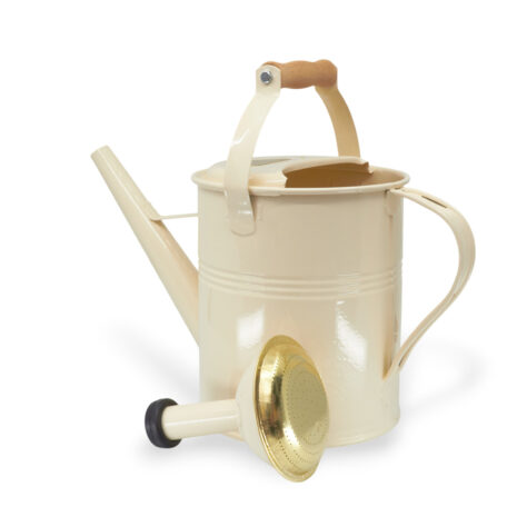 Giesskanne 5l 'Holzgriff' Hell-Elfenbein