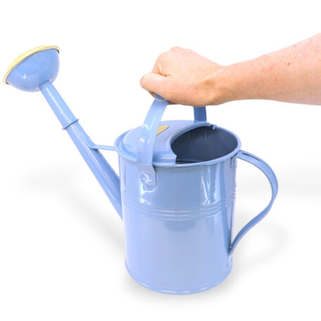 Giesskanne 5l 'Holzgriff' Pastelblau