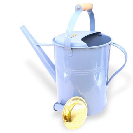 Giesskanne 9l 'Holzgriff' Pastelblau