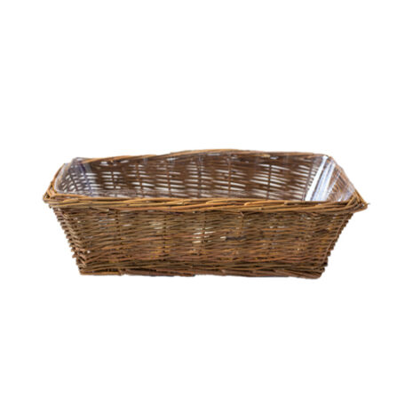 Rechteckiger Rohweidenkorb, 30x14cm