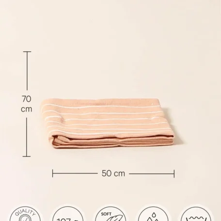 Küchentuch, Leinen Blend, Koralle