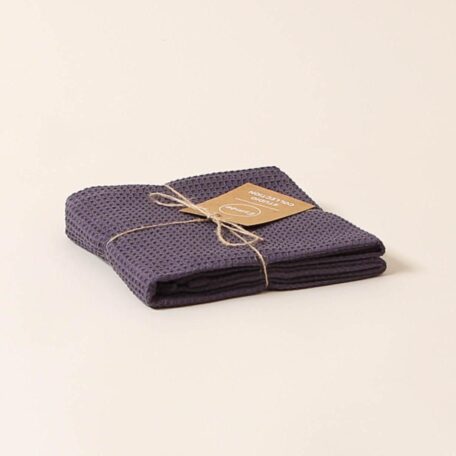 Handtuch, Waffel, dunkelblau