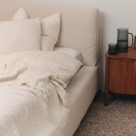 Couvre-lit, blanc, 220x240cm