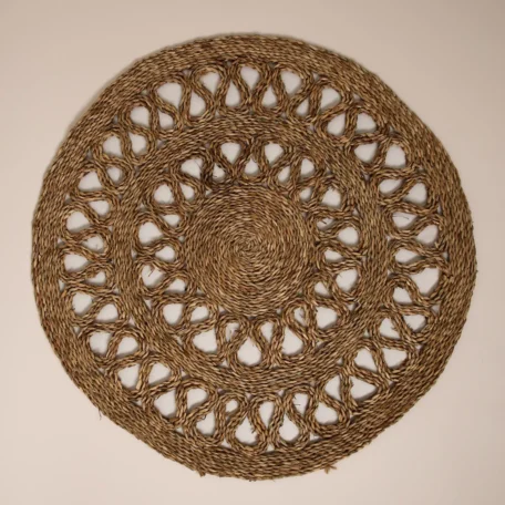 Tapis de roseau, rond, D80cm