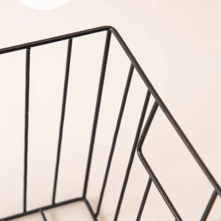 Stapelbarer Wire Korb, matt schwarz, 30 x 22x 15cm