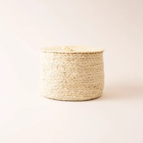 Heller Korb mit Deckel, D21cm