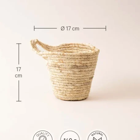 Hängekorb, hell, 17cm