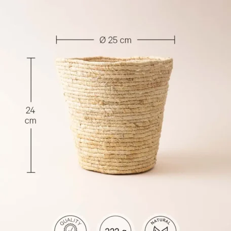 Korb, hell, D26x24cm